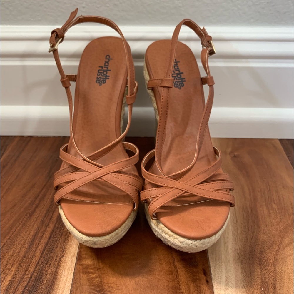 Charlotte Russe brown wedges